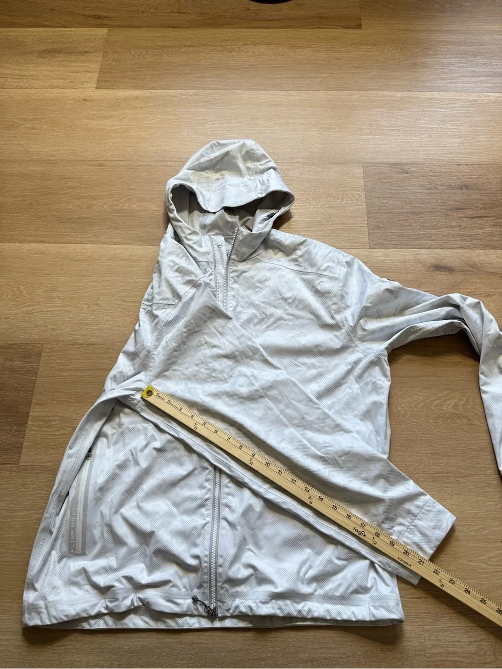 Peter Millar White Hooded Windbreaker Jacket - Picture 7 of 11